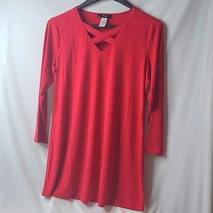 J Lee v-neck tunic dress. Medium NWOT